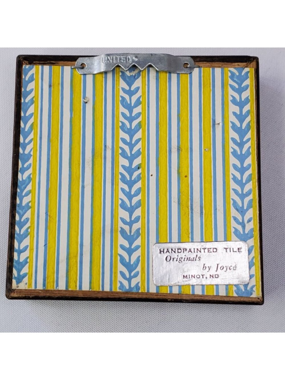 Miniature Tile Paintings By Joyce Minot, ND Rustic Wood Frames Farmhouse Country - Picture 9 of 13